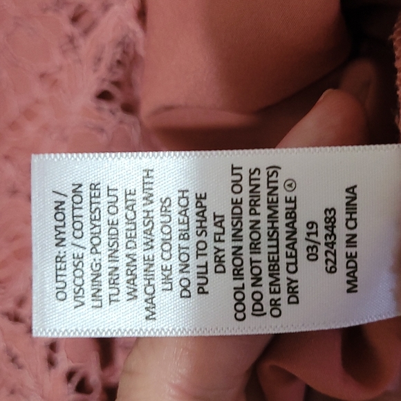 Preview size 8 rose pink lace dress - Picture 8 of 9